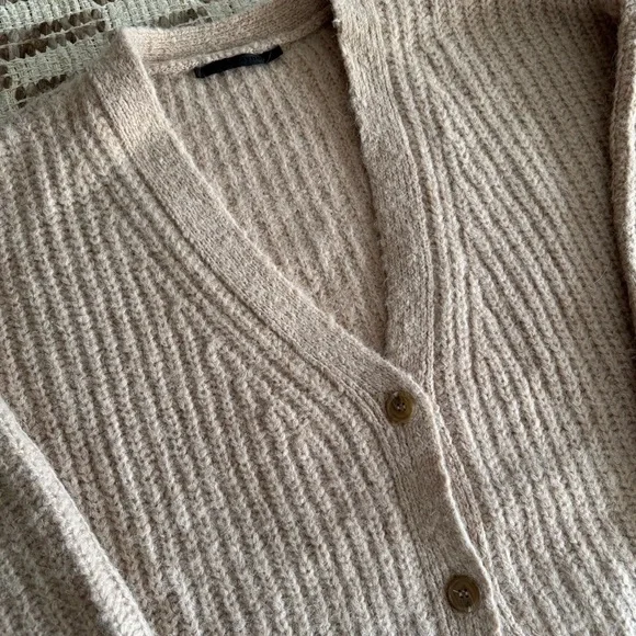 Jenni Kayne Alpaca Cocoon Cardigan Sweater Size XXL Cream - Picture 7 of 8